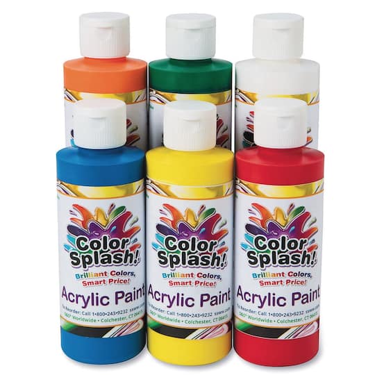 Color Splash!&#xAE; 6 Color Acrylic Paint Set